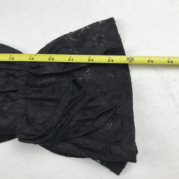 Kensie Velvet and Lace Black Long Sleeve B… - Picture 7 of 8